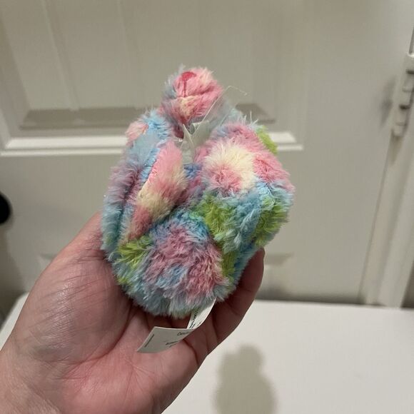 Tom's Toy International Bunny Rabbit Plush Tie Dye Pink Blue Green 7" Stuff Toy - Picture 7 of 9